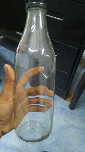 Clear Transparent Glass Bottle - Fine Finished, Customized Size | Rigid Hardness, White Color, Scratch Proof, Plain Transparency