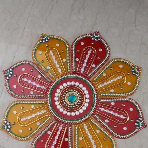 Multicolor Decorative Acrylic Rangoli For Home Decoration