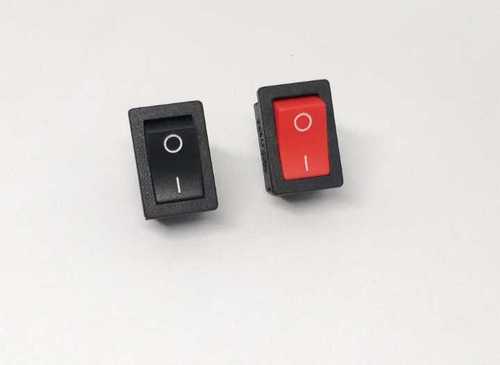 Black Electrical Mini Rocker Switch