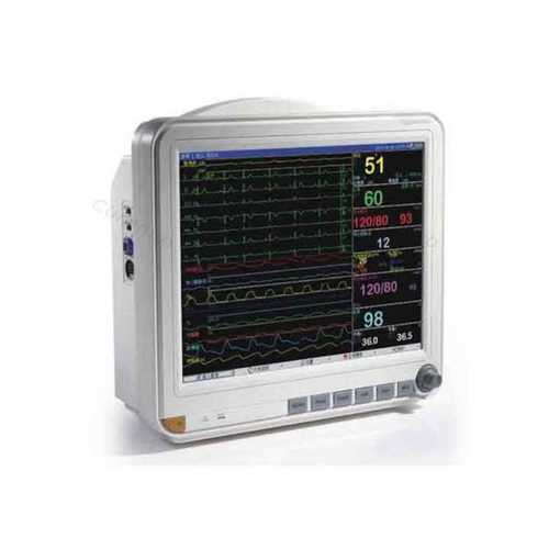 Niscomed Cms Aqua 12 मल्टी पैरामीटर रोगी मॉनिटर Spo2, Ecg, Nibp, Temp, Resp अनुप्रयोग: अस्पताल