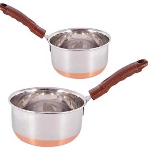 Metal Stainless Steel Saucepan Copper Bottom