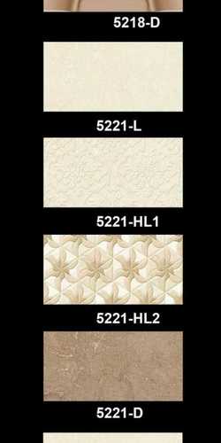 Bathroom Wall Printed Tiles - 300x600 mm, Cream Color | Acid Resistant, Antibacterial, Non-Slip, A-Grade Quality, Polished Finish