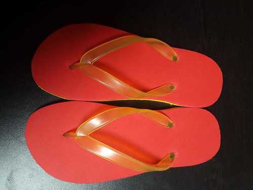 Rubber Red Color Mens Slipper