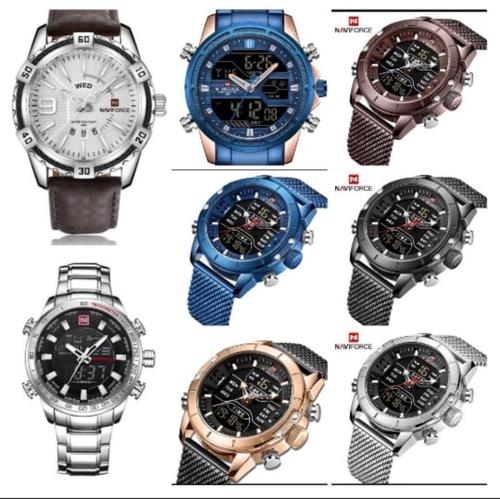 Naviforce 9208 Military Watches for Men Luxury Sport Chronograph Alarm  Quartz Clock Digital Male WristWatch Waterproof 2022 - Naviforce Watches