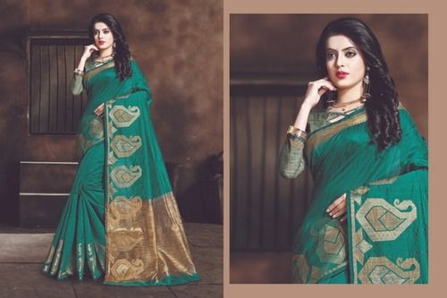 Green Color Designer Saree