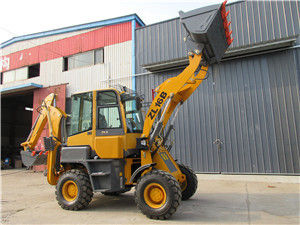 Mini Backhoe Loader With Hydraulic Hammer Attachments