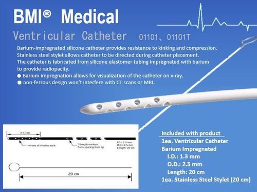 परफेक्ट फिनिश वेंट्रिकुलर कैथेटर (01101 और 01101t)