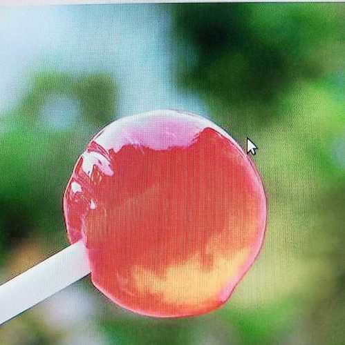 Ball Yummy Strawberry Lollipop Candy