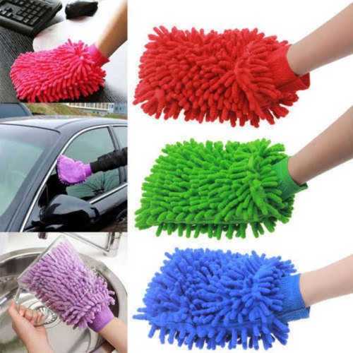 O Fade Multicolor Microfiber Cleaning Gloves