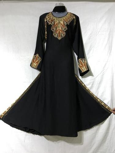 Black Skin Friendly Humeira Abaya