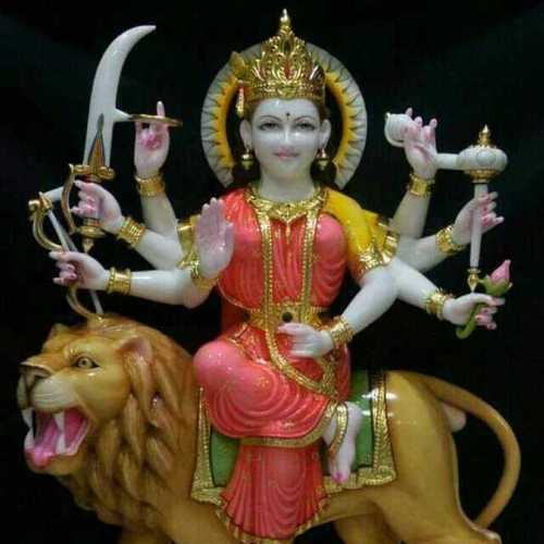 Durga Mata Marble Statue