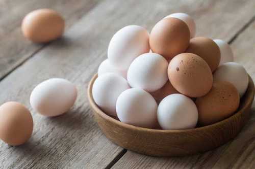 Fresh White And Brown Egg