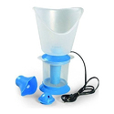 White And Blue User Friendly Steam Inhaler Vaporizer