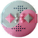 Pink With Grey Yin Yang Mat