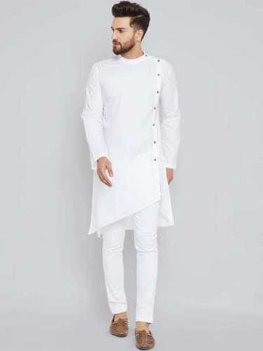 Quick Dry Mens White Color Kurta