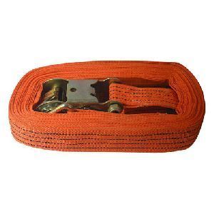 Easy To Operate Orange Color Tie Down Belt