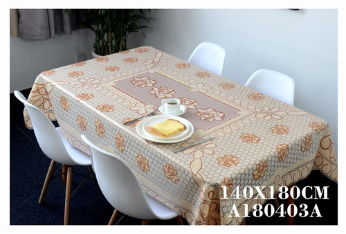 Brown Printed Pvc Table Cloth