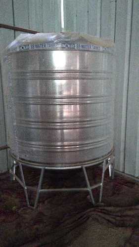 Silver Stainless Steel Water Tank