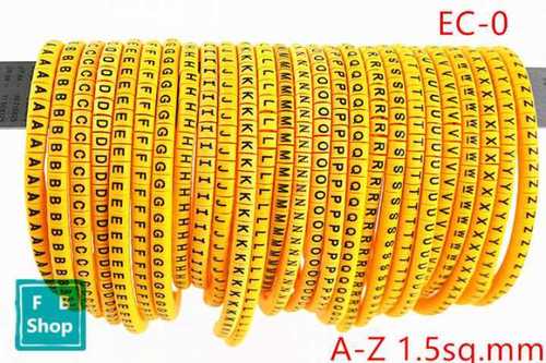 Yellow Cable Marking Ferrule Application: Industrial