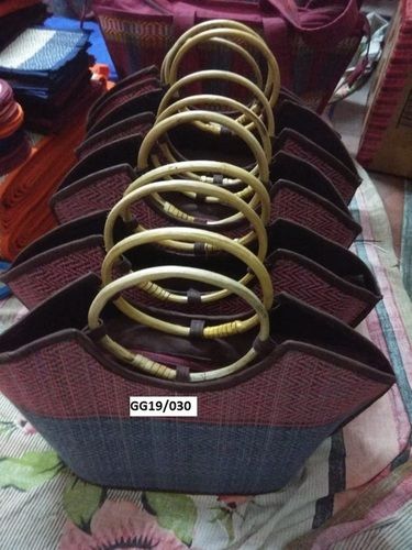 Maroon Handicraft Hand Weaved Bag