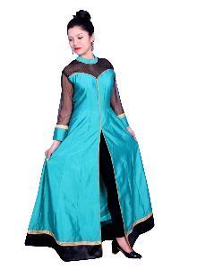 All Linen, Net, Silk Ladies Designer Gowns For Party And Wedding Wear