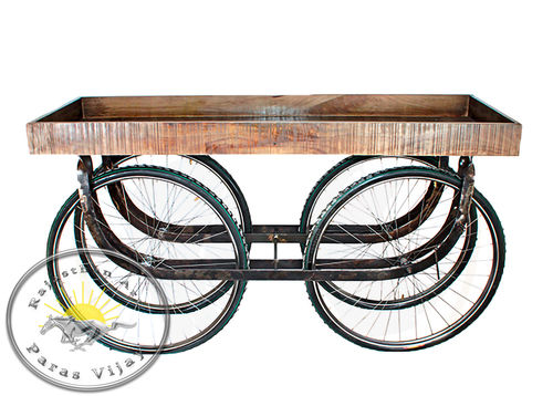 RA030 Wooden And Iron Trolley