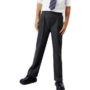 Black School Plain Mens Pants