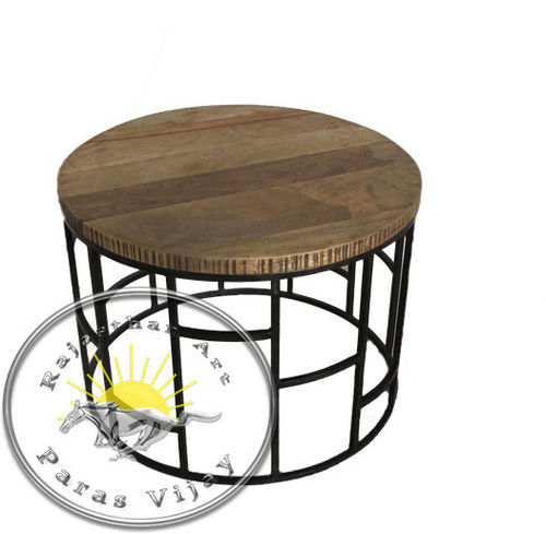 Wooden Iron Coffee Table RA015