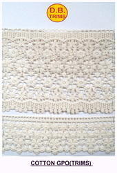 White Cotton Gpo Lace Trims