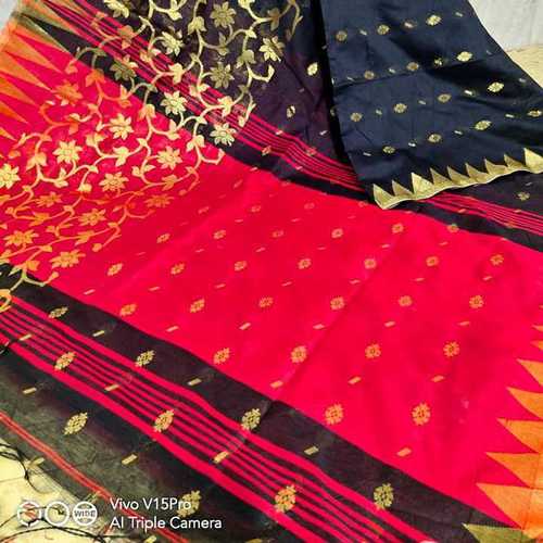 Available In Various Colors Jari Work Hand Loom Saree