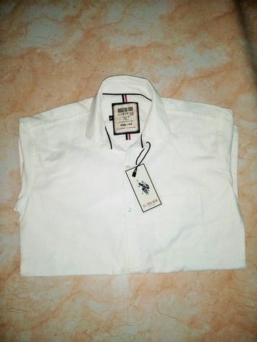 Mens White Color Formal Shirt