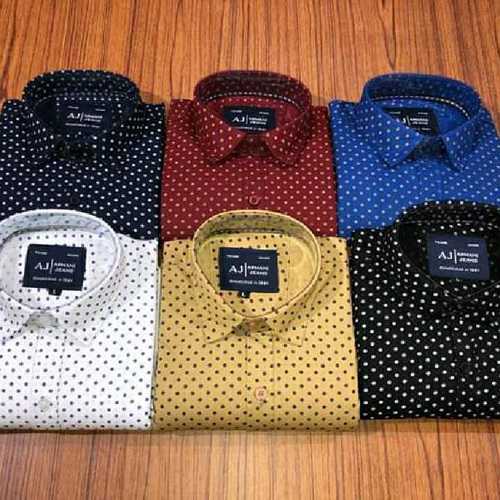 Various Colors Are Available Printed Pattern Mens Shirt 