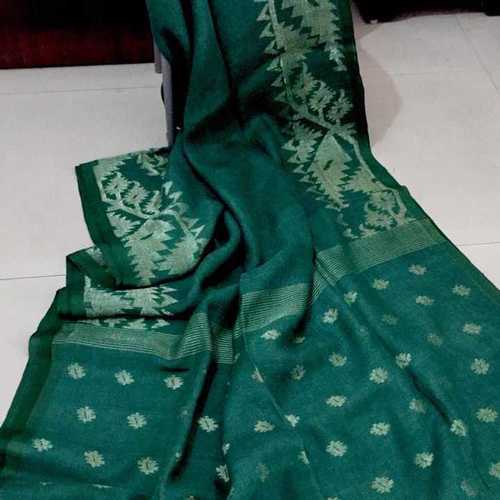 Available In Various Colors Soft Lilen Jamdani Saree