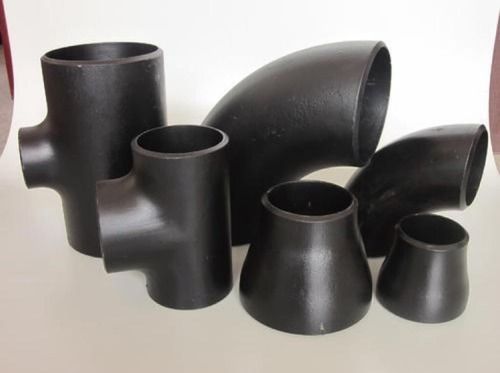 Carbon Steel Pipe Fittings - 1/2 to 2 Inch, Black Color | ANSI Standard, Galvanized Surface Treatment, Warranty Included