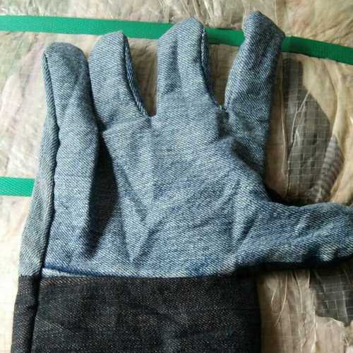 Various Colors Are Available Jeans Cotton Hand Gloves