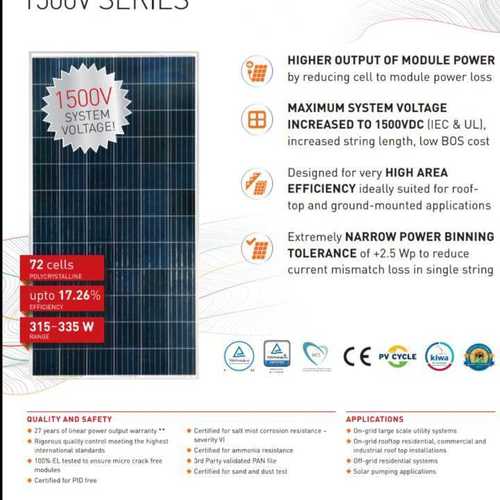 Solar Panel 1500V