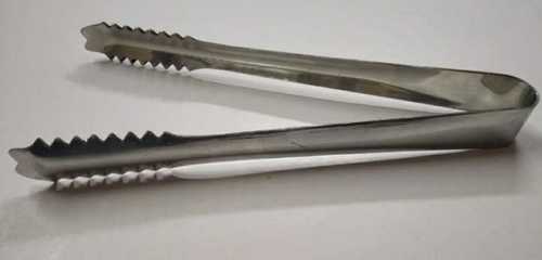 Silver Steel Ice Tong For Ice Serving