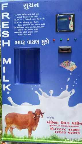 Blue Automatic Milk Atm Machine