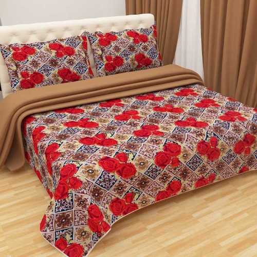 Any Colour Glace Cotton 3D Bedsheet