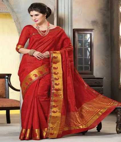 Red Party Wear Silk Sarees