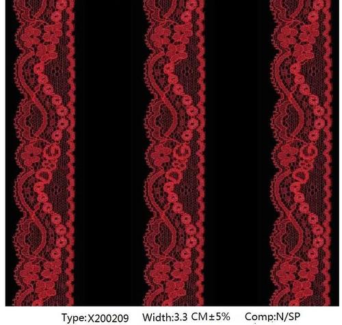 Color Can Be Custom Red French Soft Stretch Cut Out Lace 3Cm/1.25