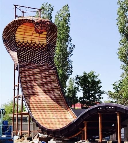 Snake Theme Amusement Water Park Ride