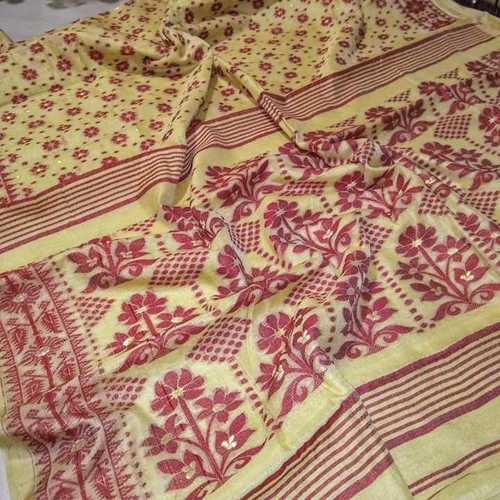 Available In Various Colors Printed Soft Jamdani Saree