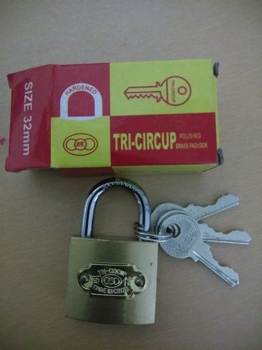 Square 32Mm China Padlock With 3 Keys