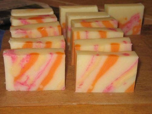 Handmade Organic Soap With Food Grade Colors Ingredients: Herbal