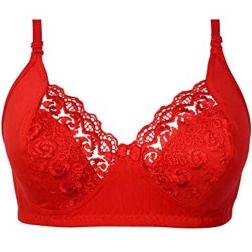 Ladies Red Color Bra