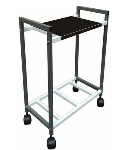 Black Plastic Single Inverter Battery Trolley