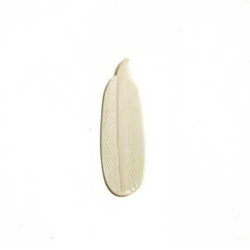 Polished White Bone Pendant