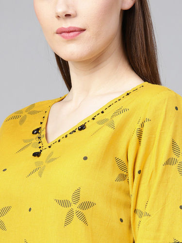 Breathable Skin Friendly Printed Ladies Kurtis