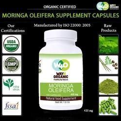 Organic Certified Moringa Capsules (420 MG)
